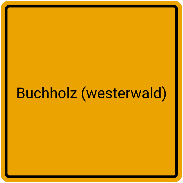 Meldebestätigung Buchholz (Westerwald)